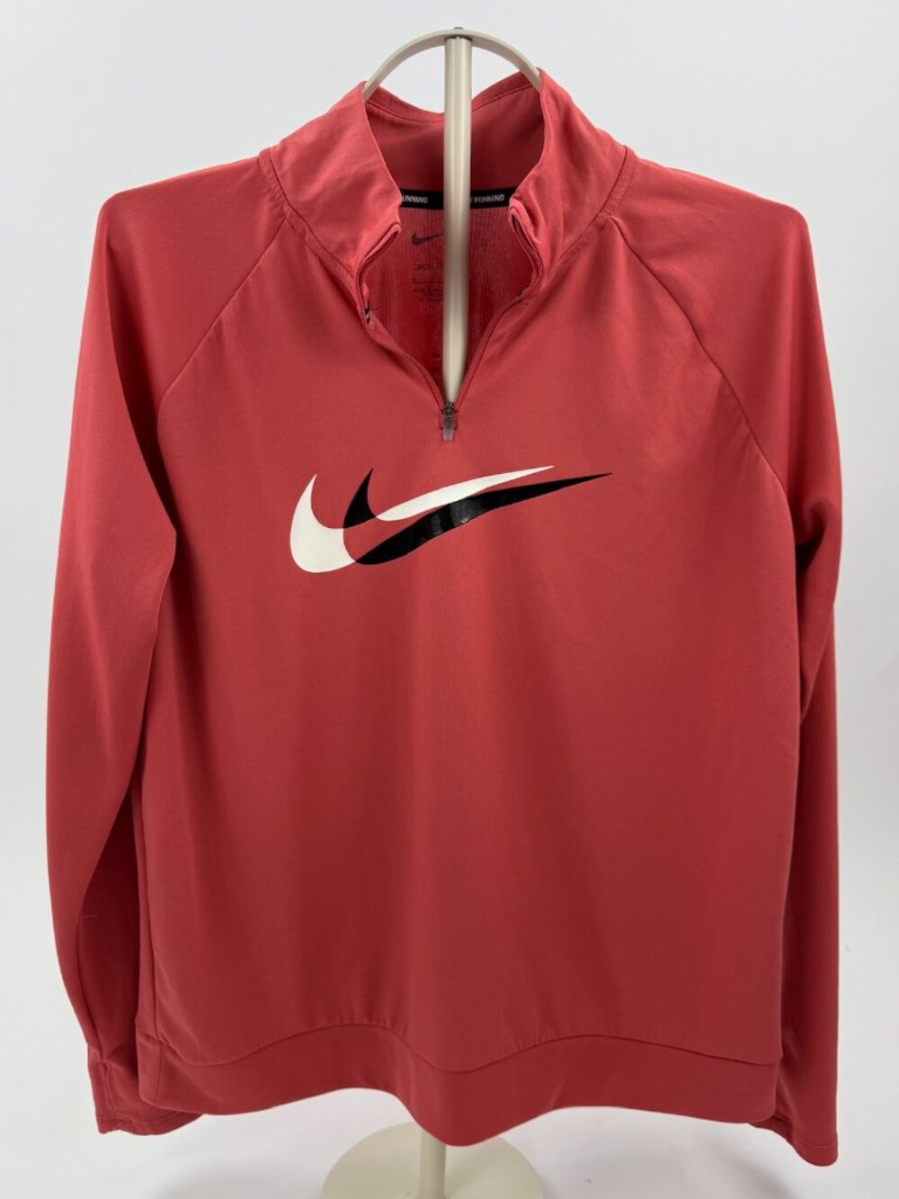 Nike Dri-FIT Running Quarter Zip Pullover Pink Coral Size M